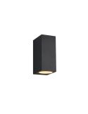 Aplique de pared LED rectangular para exterior Roya IP44 antracita