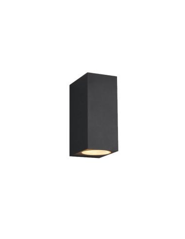 Applique murale d'extérieur LED rectangulaire anthracite Roya IP44