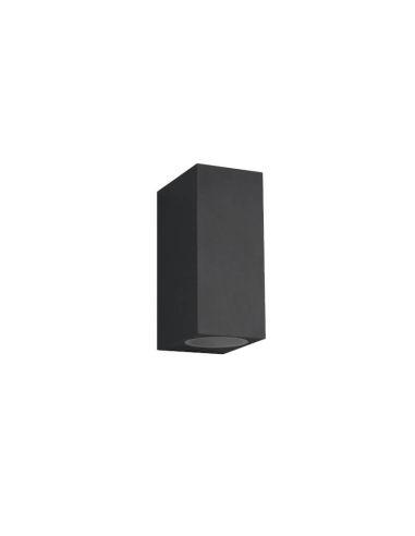 Aplique de pared LED rectangular para exterior Roya IP44 antracita sin luz