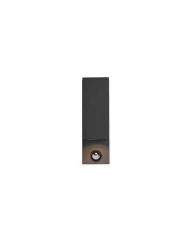 Aplique de pared LED cuadrado con sensor de movimiento Roya con 2 Luces IP44 ambiente con luz