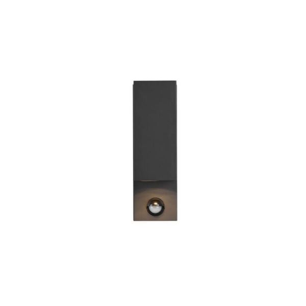 Aplique de pared LED cuadrado con sensor de movimiento Roya con 2 Luces IP44 ambiente con luz