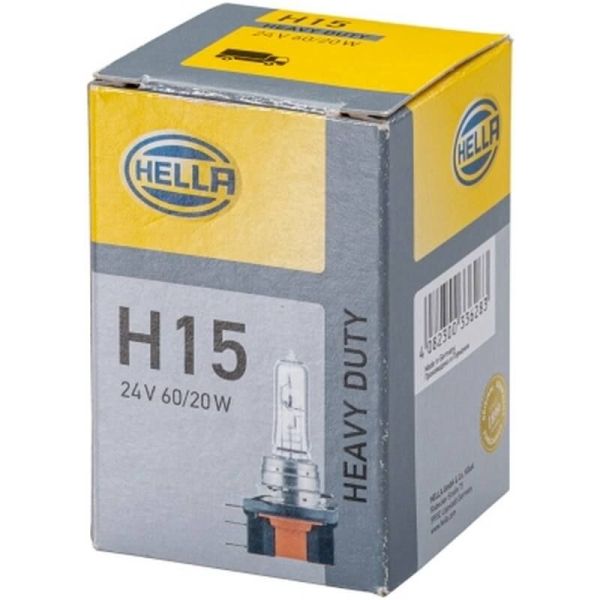 Lâmpada Halógena H15 Heavy Duty 24V - 60/20W - 8GJ 168 119-241