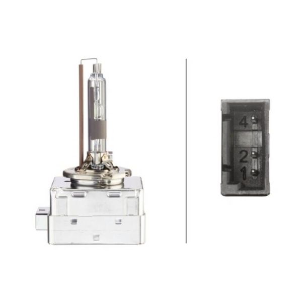 Lâmpada Xenon D1R, farol - 85V - 35W - 8GS 007 949-501