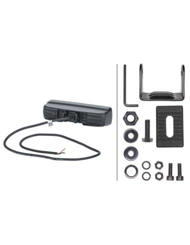 Barra LED rectangular de trabajo Black Magic Cube 6,2" 12V/24V 2.880Lm 1 Unds. con cable Hella 1FB 358 176-201 | LeonLeds