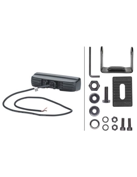 Barra LED rectangular de trabajo Black Magic Cube 6,2" 12V/24V 2.880Lm 1 Unds. con cable Hella 1FB 358 176-201 | LeonLeds