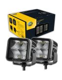 Faros LED cuadrado Black Magic Cube Kit 3,2" 12V/24V 3000Lm 2 Unds. Deutsch Hella 1FA 358 176-811 Hella | LeonLeds