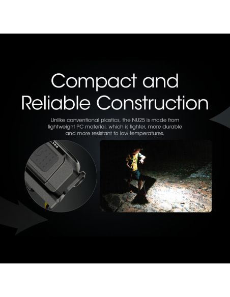 Farol robusto Nitecore NU25 | LeonLeds