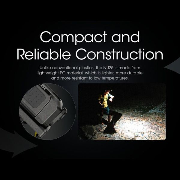Linterna de cabeza NU25 Nitecore  robusta| LeonLeds