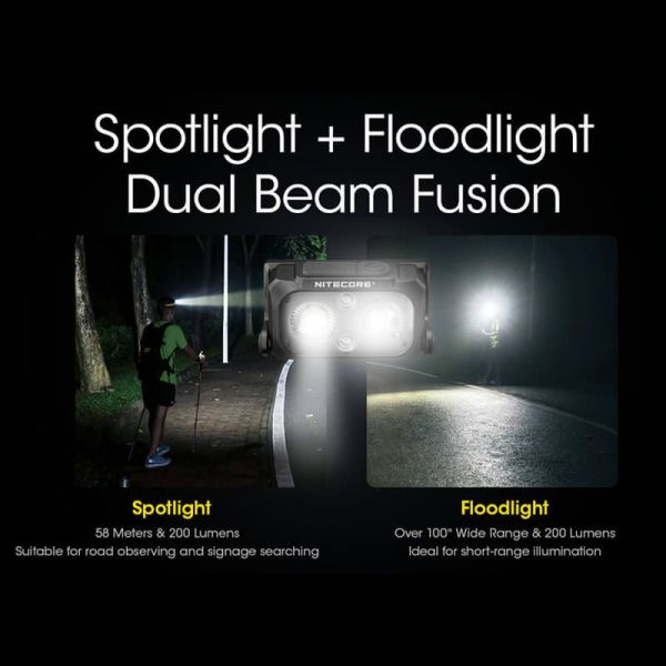 Linterna de cabeza NU25 Nitecore fusion| LeonLeds