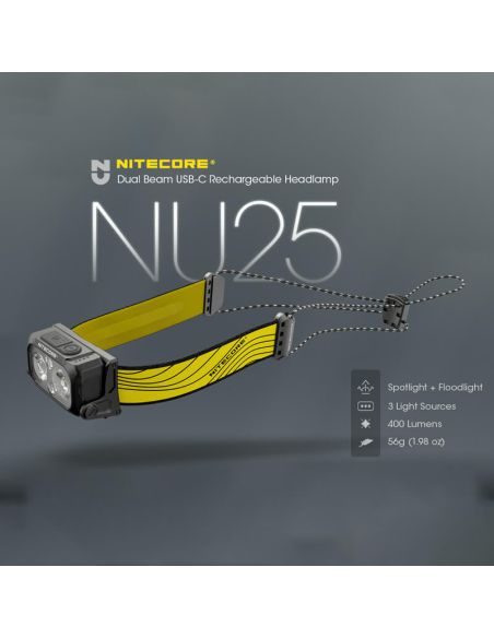 Farol Nitecore NU25 | LeonLeds