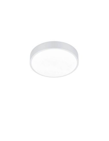 Plafón LED Waco pequeño blanco 28W 3200lm regulable luz fría