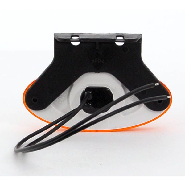 Piloto LED ambar y reflectante ovalado con soporte IA SM1 ECE R10 Was | LeonLeds