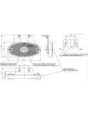 Medidas Piloto LED ambar y reflectante ovalado con soporte IA SM1 ECE R10 Was | LeonLeds