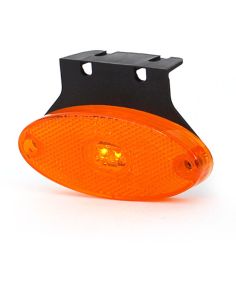 Piloto LED ambar y reflectante ovalado con soporte IA SM1 ECE R10 Was | LeonLeds 2