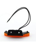 Piloto LED ambar y reflectante ovalado con soporte IA SM1 ECE R10 Was | LeonLeds