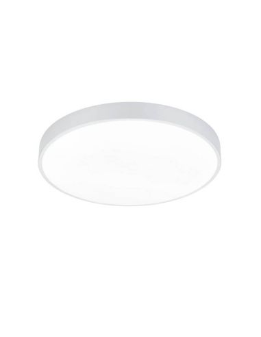 Plafón LED redondo Waco blanco mediano luz fría