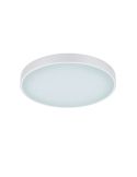 Plafón LED redondo Waco blanco mediano apagado