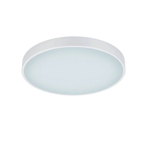 Plafón LED redondo Waco blanco mediano apagado