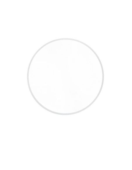 Plafonnier LED rond Waco blanc moyen vue du dessous