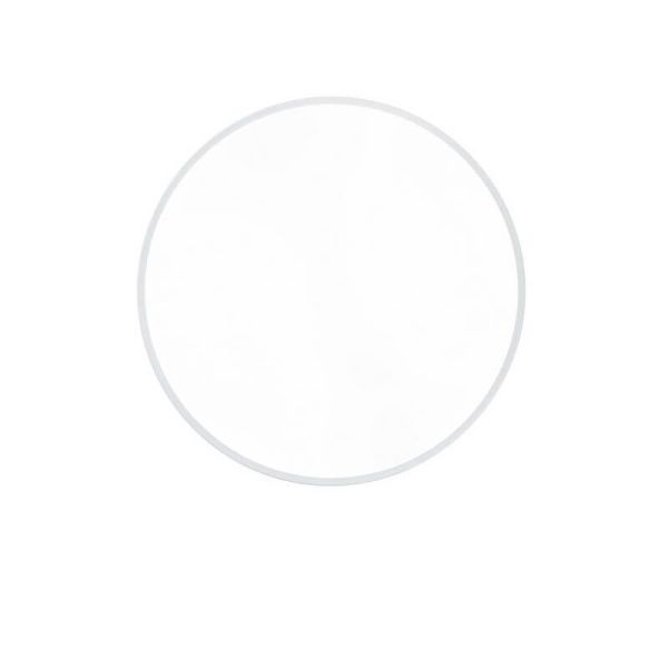 Plafonnier LED rond Waco blanc moyen vue du dessous