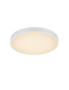Plafón LED redondo Waco blanco mediano 28W 6200lm regulable | LeonLeds