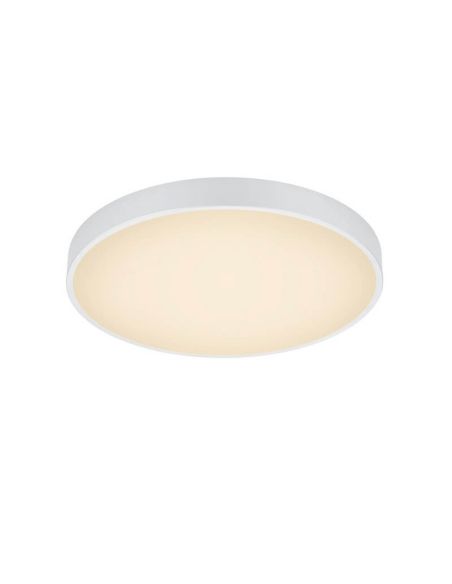 Plafon LED redondo Waco médio branco 28W 6200lm regulável | LeonLeds