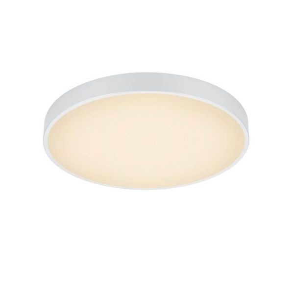 Plafón LED redondo Waco blanco mediano 28W 6200lm regulable | LeonLeds