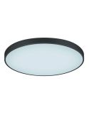 Plafón LED redondo grande negro Waco apagado