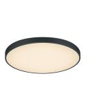 Plafón LED redondo grande negro Waco