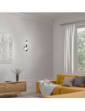 Aplique de pared LED Parma acabado metálico en un salón