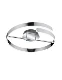 Plafón LED techo Parma acabado cromo regulable | LeonLeds