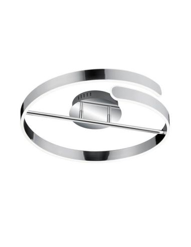 Plafón LED techo Parma acabado cromo regulable | LeonLeds
