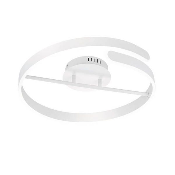 Plafón LED techo Parma acabado metálico regulable blanco | LeonLeds