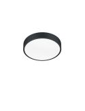 Plafon LED preto pequeno Waco 28W 3200lm luz fria regulável