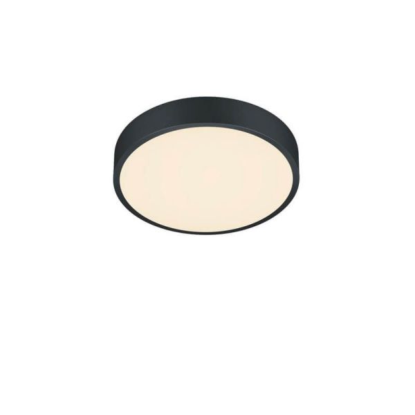 Plafon LED preto pequeno Waco 28W 3200lm regulável | LeonLeds
