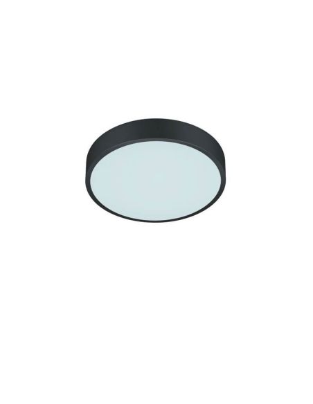 Plafón LED Waco pequeño negro 28W 3200lm regulable apagado