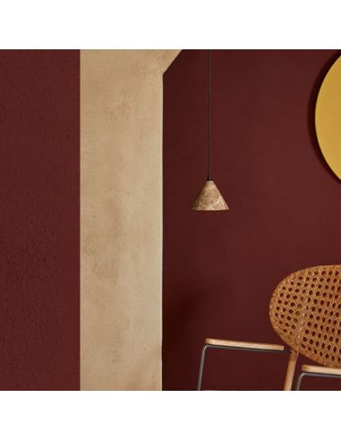 Plafonnier LED en marbre finlandais emblématique Aromas del Campo dans un salon