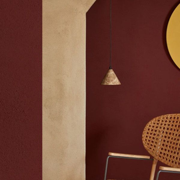 Plafonnier LED en marbre finlandais emblématique Aromas del Campo dans un salon