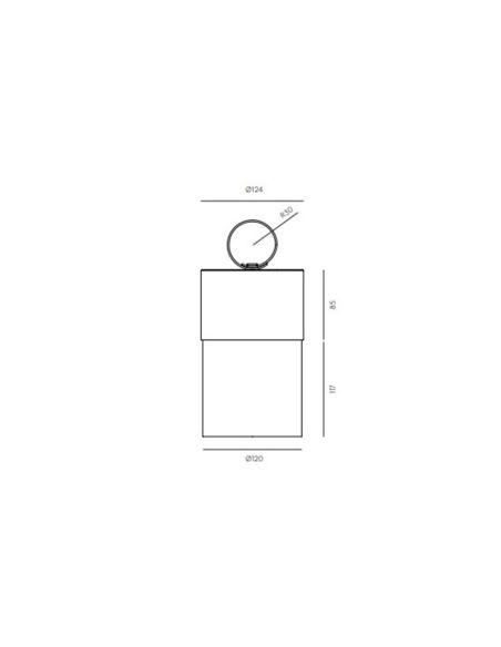 Détails techniques de la lampe de table LED en verre Bora