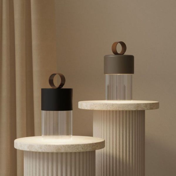 Ensemble de lampes de table LED en verre Bora