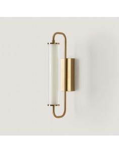 Aplique de pared LED vertical colección Ison oro | LeonLeds 2