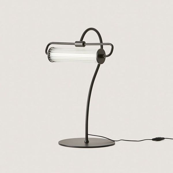 Lampe de table LED style vintage Ison noire