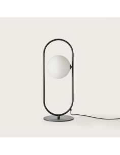 Lampe de table LED Abbacus avec abat-jour rond | LéonLeds 2