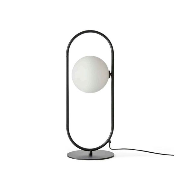 Lampe de table LED Abbacus avec abat-jour rond | LéonLeds