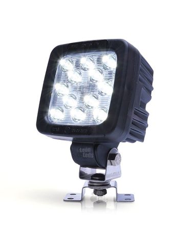 Phare LED carré 50W, pour camion, tracteur, remorque, machines agricoles industrielles, étanche, multitension | LéonLeds