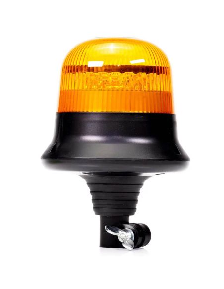LED Laranja Flexível Rotativo com Suporte 2 Flash DIN14620 12V-36V FT-151 DF LED Flash Duplo | LeonLeds