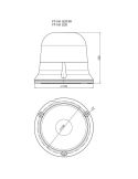 Rotativo LED ambar para sujección fija mediante 3 tornillos Luz Rotable ´Rotation Flash` FT-151 3S RO LED Fristom | LeonLeds