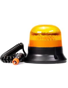 Rotativo LED ambar Magnético con cable y conector de mechero 3 Metros Luz Rotable Flash ´Rotation Flash` FT-151 RO LED MAG M30
