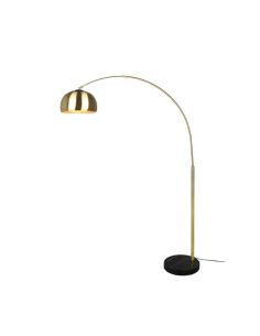 Lámpara de pie LED Arco Argentina base mármol y bronce 60W | LeonLeds