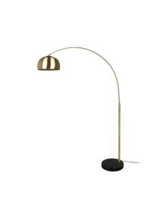 Arco Argentina Luminária de pé LED base mármore e bronze 60W | LeonLeds 2